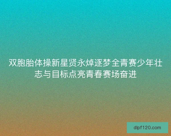 双胞胎体操新星贤永焯逐梦全青赛少年壮志与目标点亮青春赛场奋进